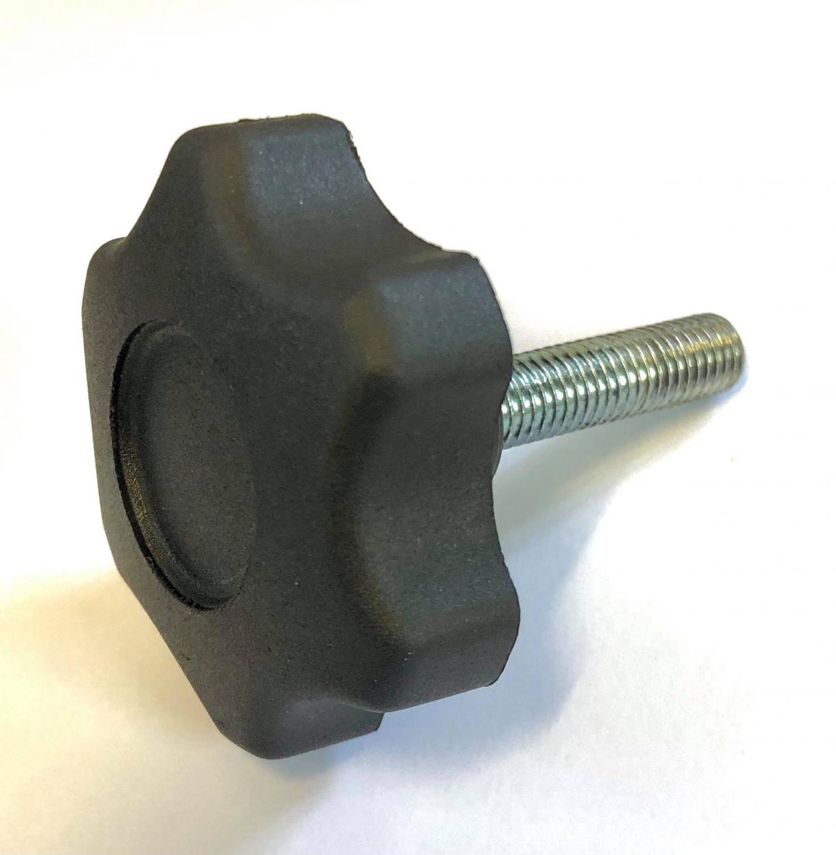 M10x40,1.5 PITCH HEX BOLT EACH, HANDBOLT / 60MM DIA LOBE NYLON