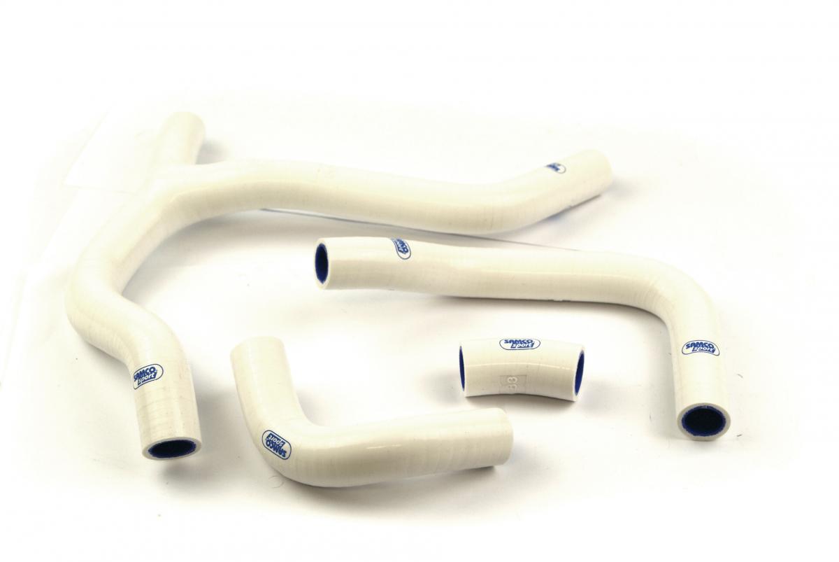 SAMCO HOSE KIT HONDA CRF450R 13-14 RACE DESIGN, 4 PIECE KIT, WHITE, HON-83 WH
