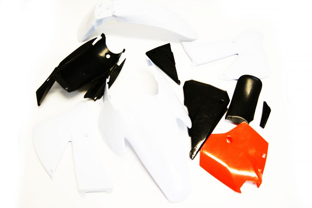 FIR WHITE/ORANGE PLASTIC KIT KTM 85 SX 2006-2012