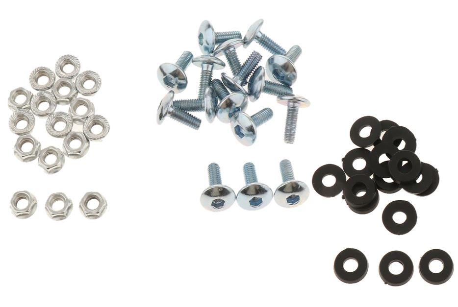 M6 x 16 SCREW CHROME 16pcs, ALLEN KEY HEXAGON