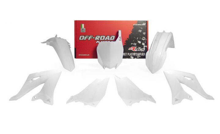 R-TECH WHITE PLASTIC KIT/5 YAMAHA YZ125/250 2022-2023, YZ125/250X 2023