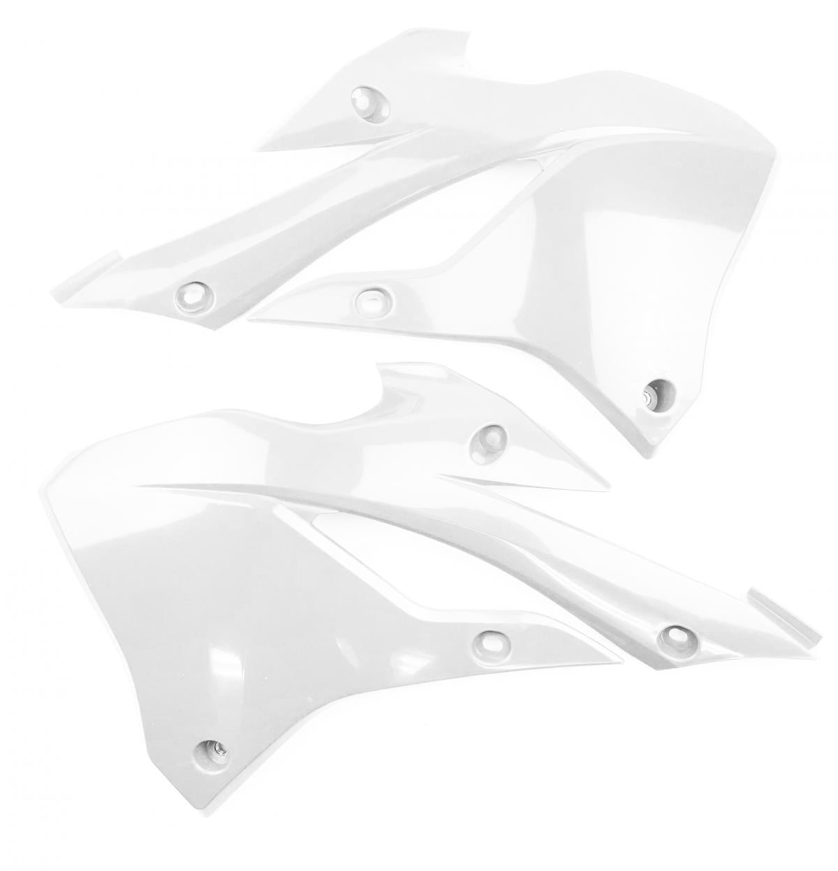 R-TECH WHITE RADIATOR SCOOPS KAWASAKI KX85/112 2022-2024