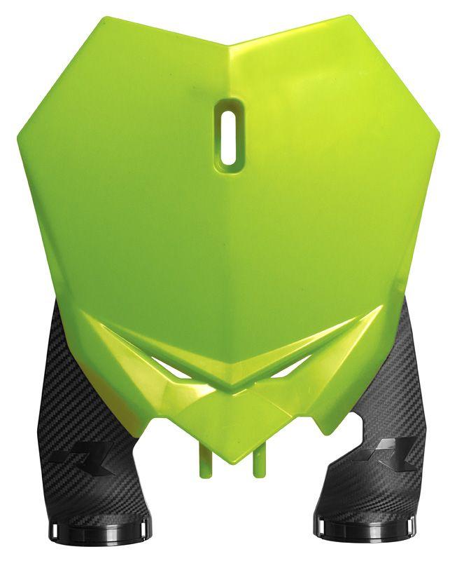 R-TECH NEON YELLOW FRONT NUMBER PLATE BETA RX 125-480 2020-2024