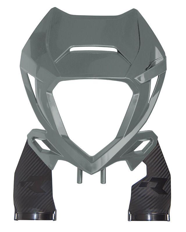 R-TECH QUANTUM GREY HEADLIGHT COWL BETA RR 125-480 2020-2022