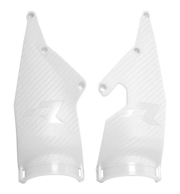 R-TECH WHITE TRIPLE CLAMP PROTECTORS FOR BETA RX NUMBER BOARD 2020-2023