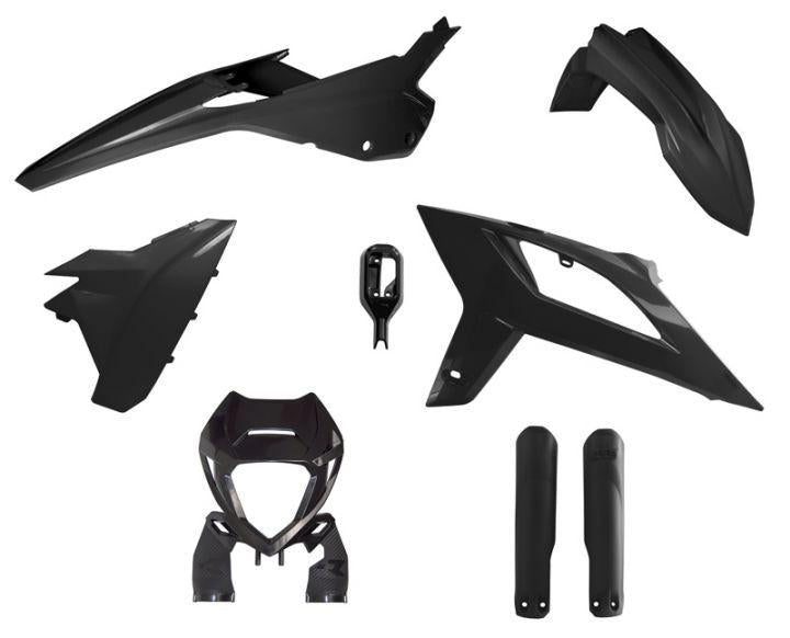 R-TECH BLACK PLASTIC KIT/6 BETA RR125-480 2020-2022