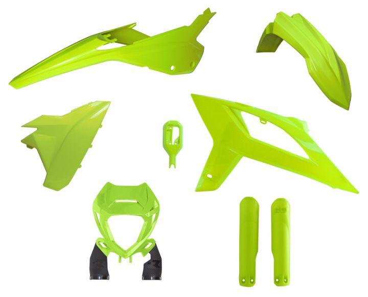 R-TECH NEON YELLOW PLASTIC KIT/6 BETA RR125-480 2020-2022