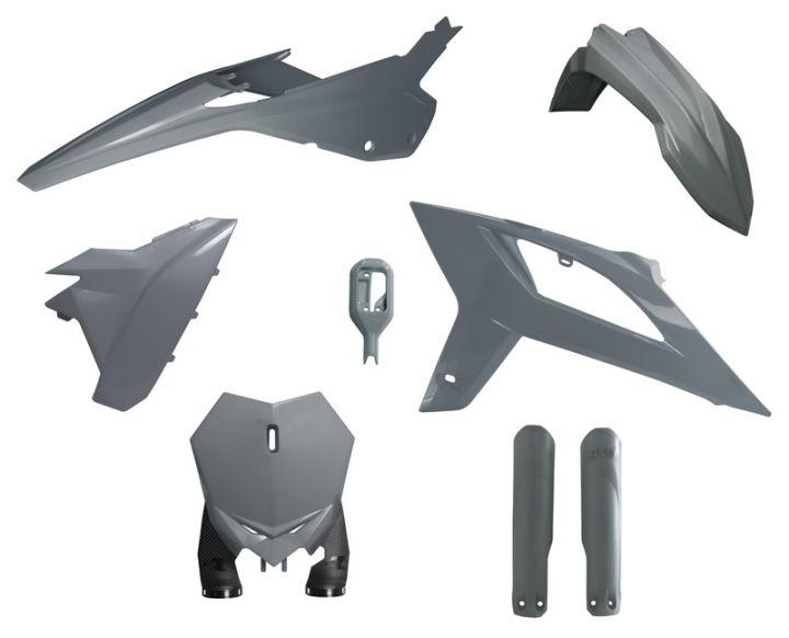R-TECH QUANTUM GREY PLASTIC KIT/6 BETA RX125-480 2020-2022