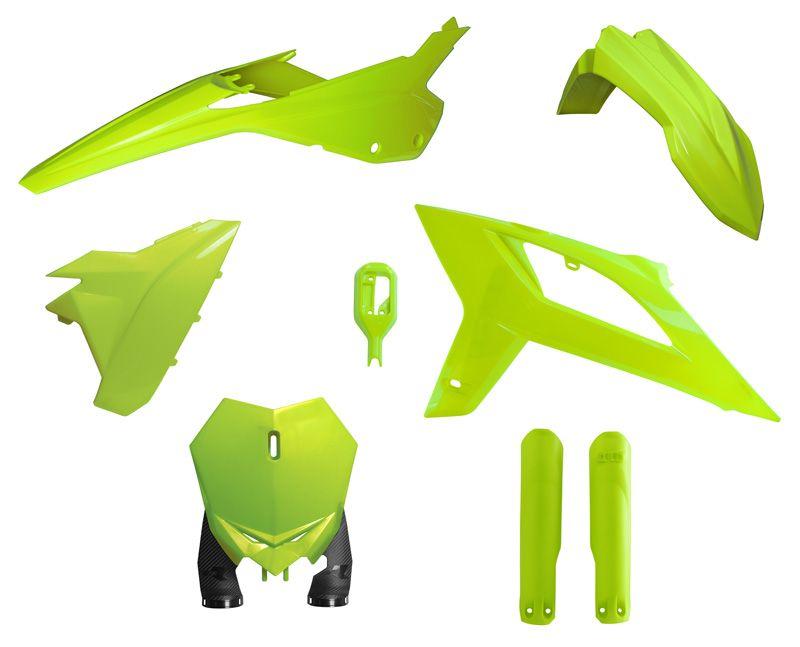 R-TECH NEON YELLOW PLASTIC KIT/6 BETA RX125-480 2020-2022