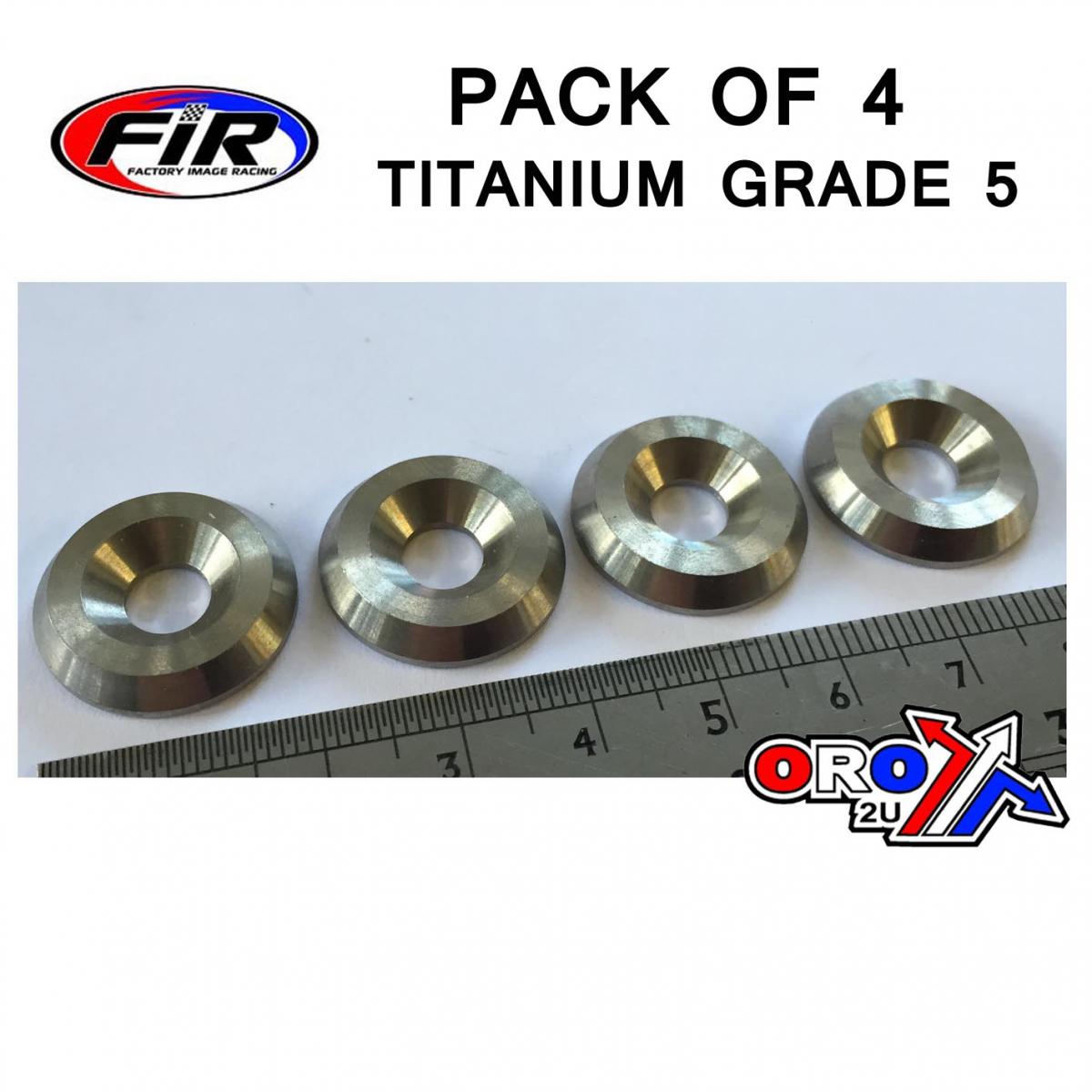 TITANIUM M6 CSK WASHER PK4 TITANIUM GRADE 5 / PACK OF 4