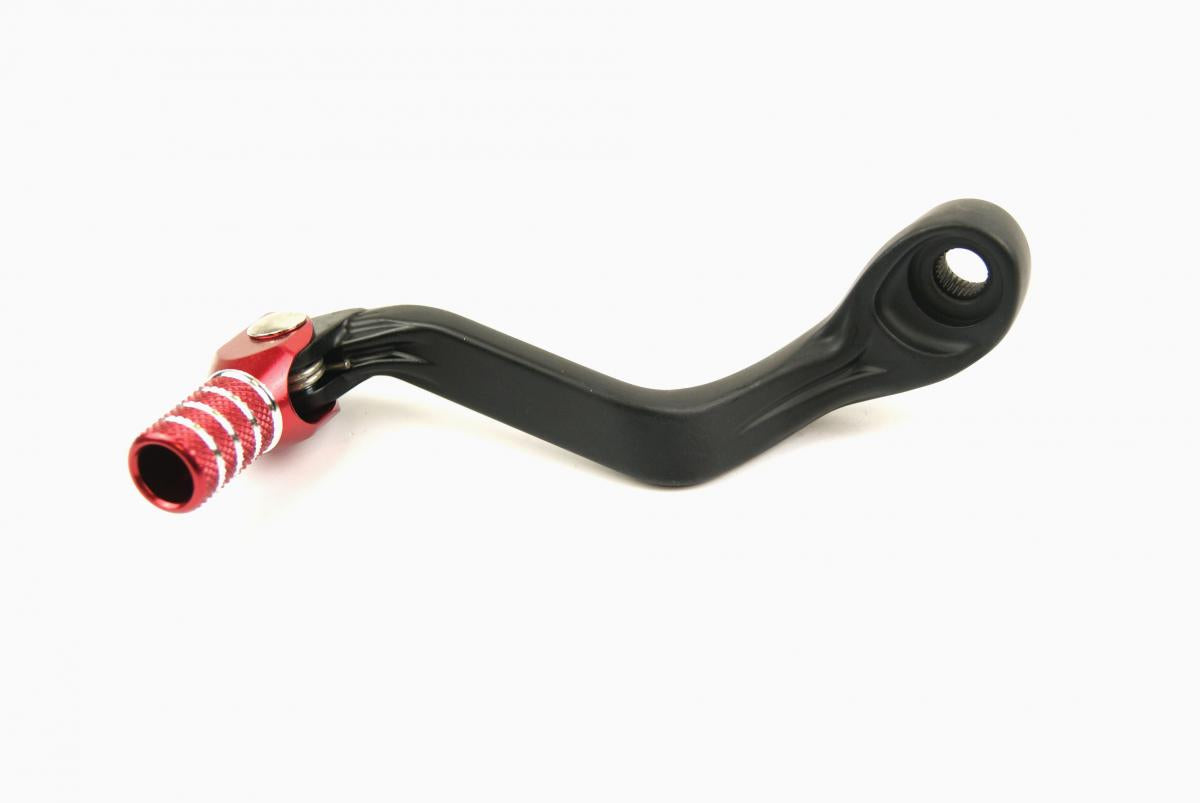 GEAR LEVER ALUMINIUM. BLACK/RED, GASGAS MC 65 21-22, KTM SX65 09-15