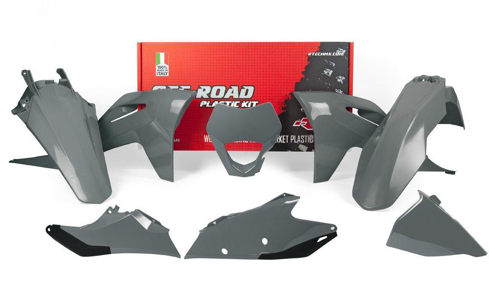 R-TECH GREY PLASTIC KIT/6 GAS GAS EC/ECF 250/300/350 2021-2023
