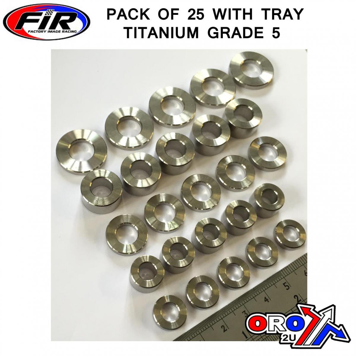 TITANIUM SPACER KIT 25pcs TITANIUM GRADE 5 / PACK OF 25