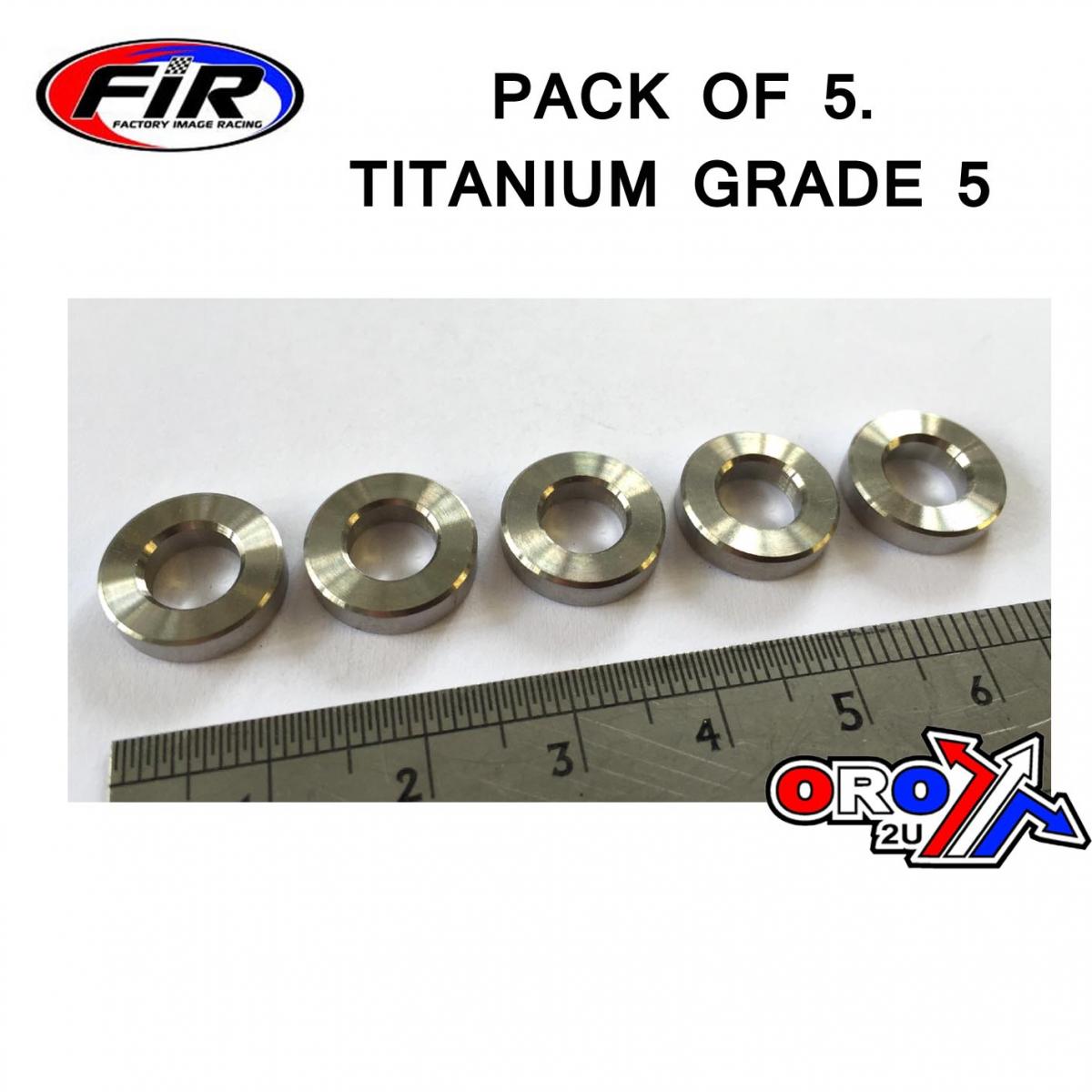 TITANIUM SPACER 6.50x3.00mm TITANIUM GRADE 5 / PACK OF 5