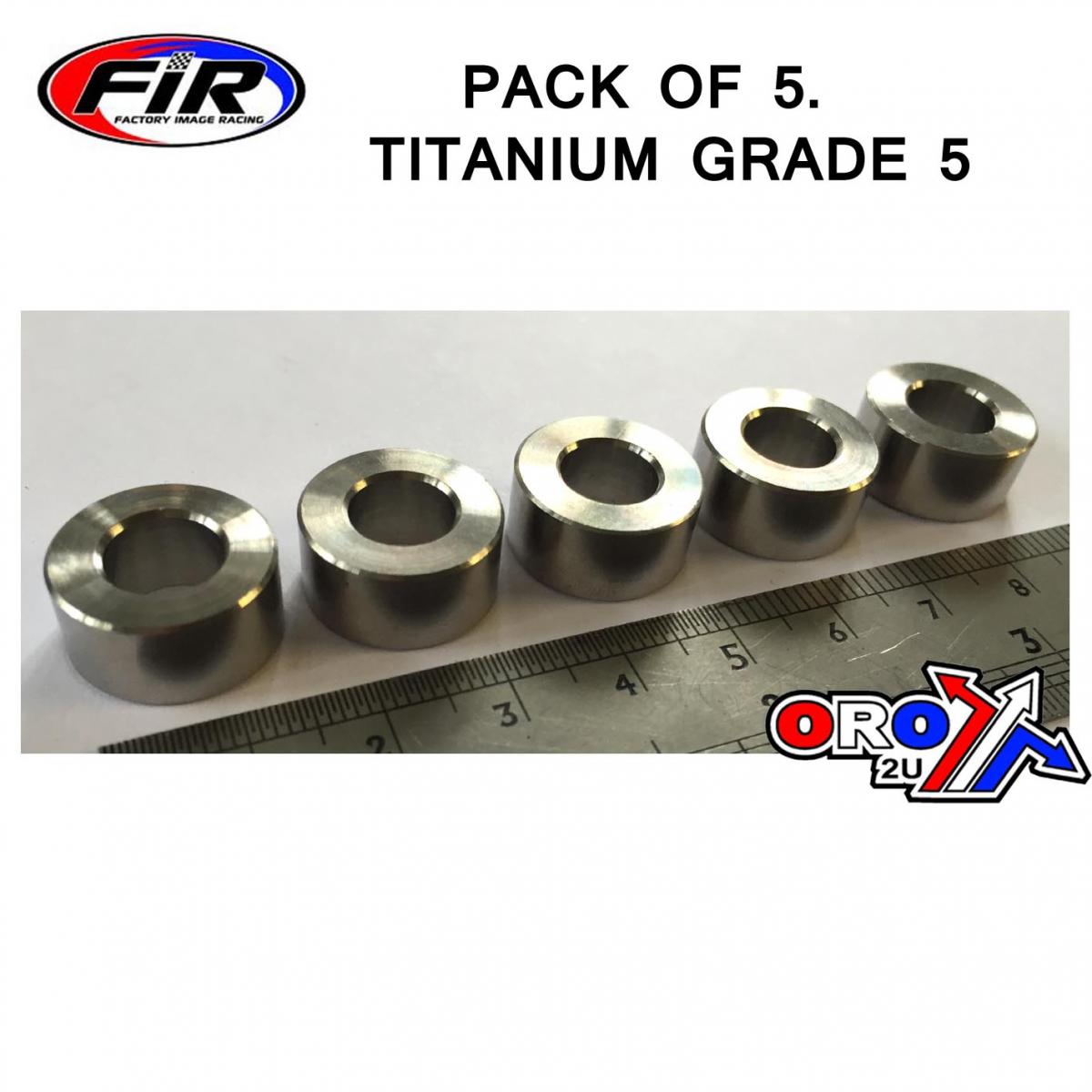 TITANIUM SPACER 8.50x8.00mm TITANIUM GRADE 5 / PACK OF 5