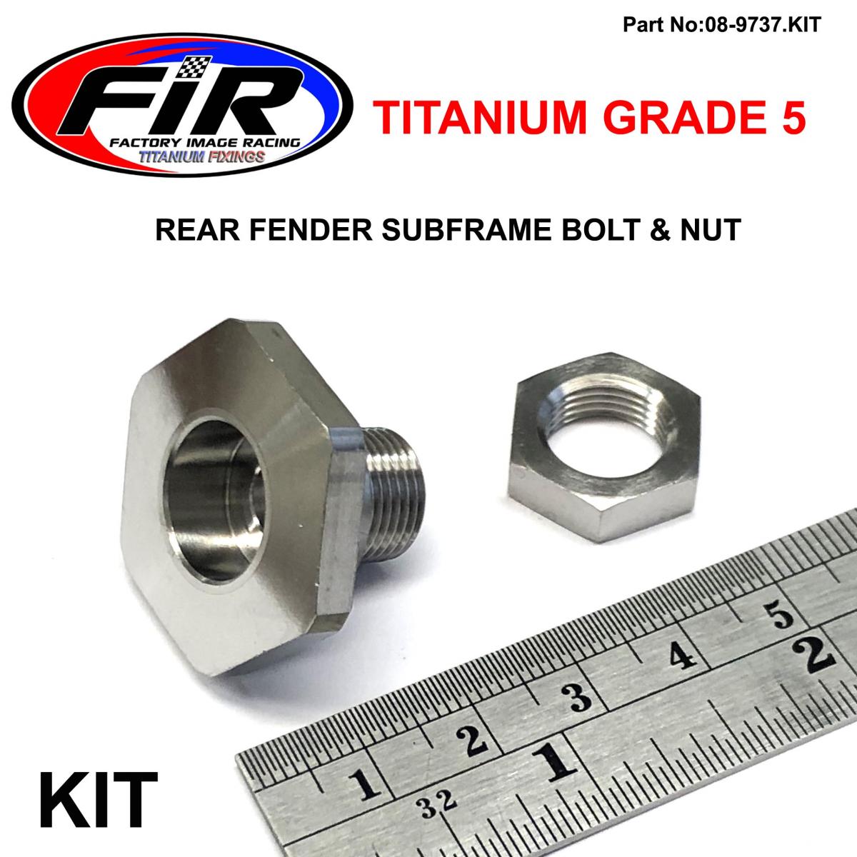 KTM SUBFRAME FENDER BOLT, TITANIUM KTM SEAT BOLT KIT, 54807048000 & 50314057050