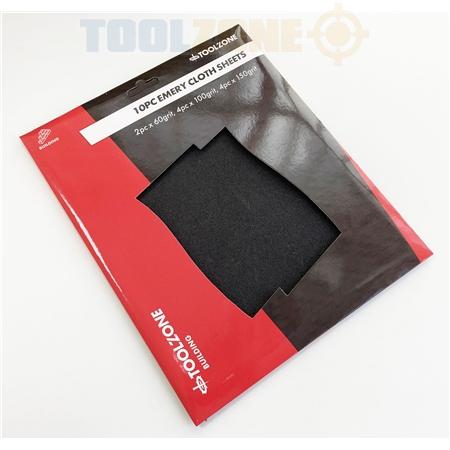 10Pc Emery Cloth Sheets SANDING, 230x280mm 2x60, 4x100, 4x150, SAND PAPER