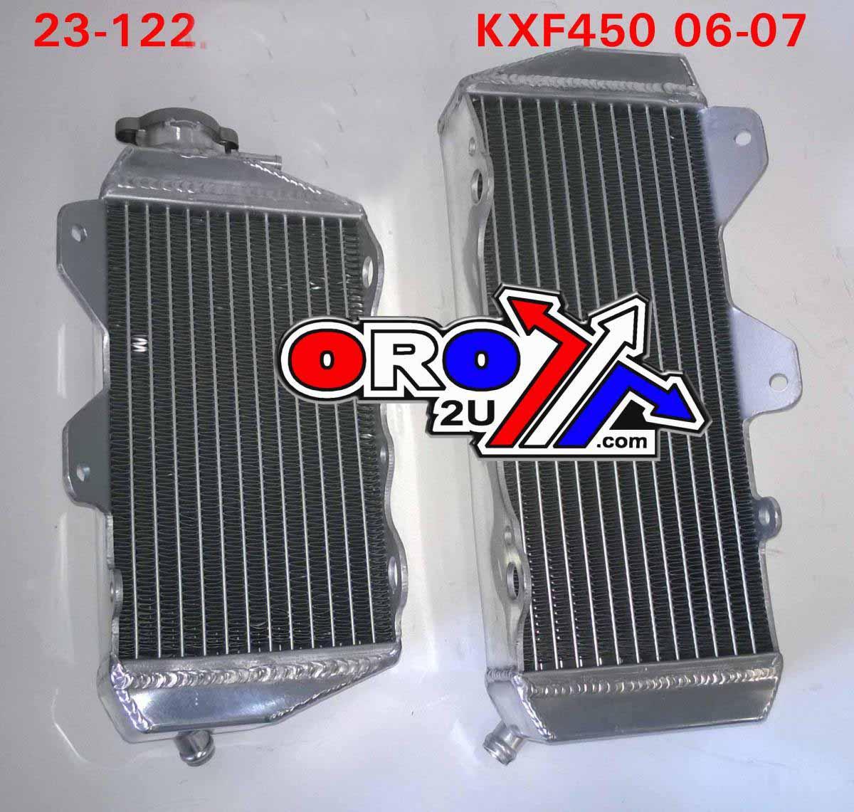 RADIATOR KXF450 06-07 SET OVERSIZES, XD-10004