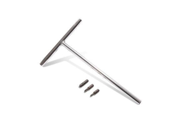 T-HANDLE PHILLIPS SCREW DRIVER, NO.1,2 & 3 PHILLIPS BITS, MOTION PRO 08-0557