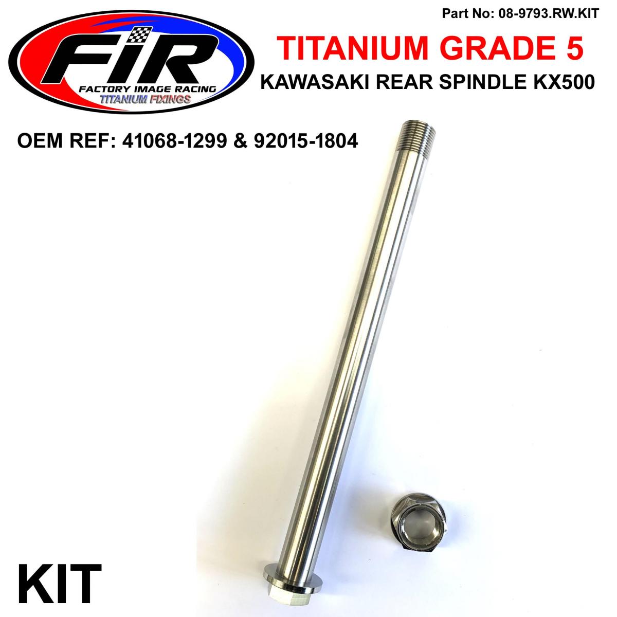 GR5 REAR SPINDLE KIT KX500 250 125, KX 41068-1299 & 92015-1804, FIR