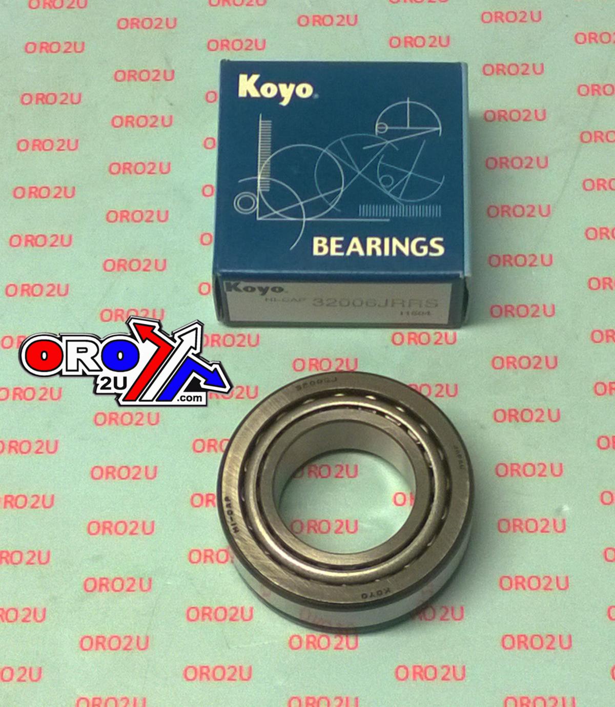 BEARING TAPER 30x55x17 RS SEAL, BEA129, 93332-00008-00 KOYO 32006JR