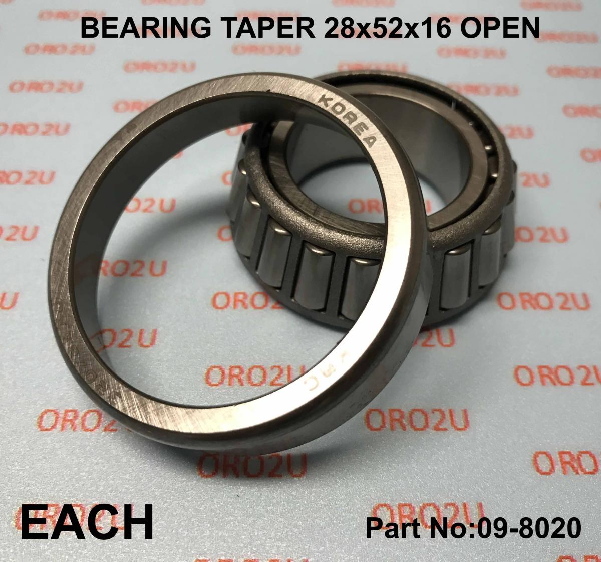 BEARING TAPER 28x52x16, 320/28XJ. 93332-00068, HI-CAP320/28JR, 99-3513 BEA147