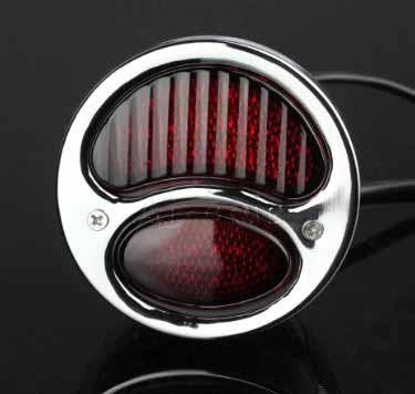 Universal Tail Light 12V LED Chrome