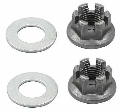 Rear Axle Hub Castle Nut Washer Yamaha ATV, 90201-14226, 90171-14037