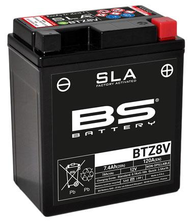 BATTERY BTZ8V 12V, Maintenance Free, Sealed BTZ8V