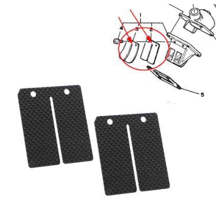 REED VALVE CARBON FIBRE 2PCS, 345-13613-70-00 / YAM DT100/125/175, RD250/350/400