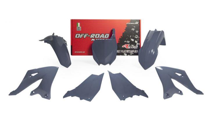 R-TECH GREY PLASTIC KIT/5 YAMAHA YZ125/250 2022-2023, YZ125/250X 2023