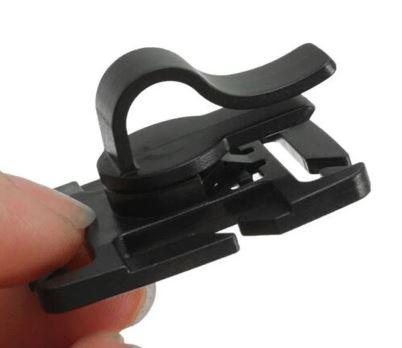 Rotatable Drinking Tube Clip 2pcs, Molle Hydration hose clamp