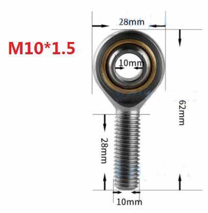 BEARING TIE ROD END ROSE JOINTS M10 LH MALE POSA10