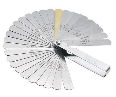 FEELER GAUGE METRIC / IMPERIAL, 32 SIZES / 0.04-0.88mm / 0.0015-0.035inch