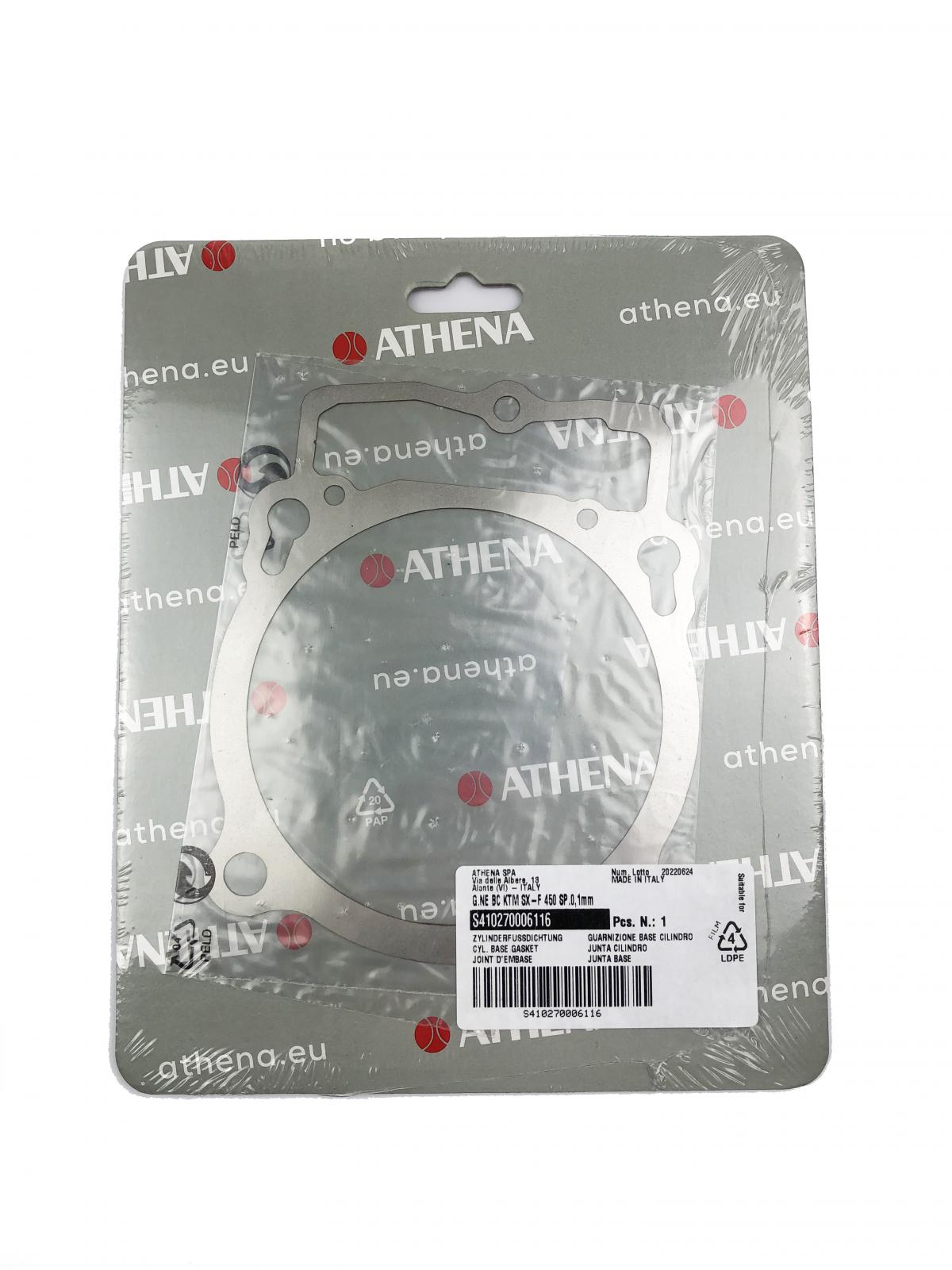 CYLINDER BASE GASKET 0.10mm KTM/HUSQ 450/500 16-22, ATHENA S410270006116
