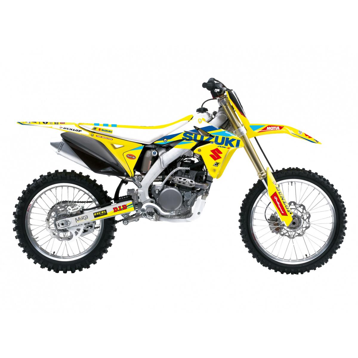 SUZUKI RM-Z450 2008-2017 TEAM KEVIN STRIJBOS FULL DECAL KIT, BLACKBIRD