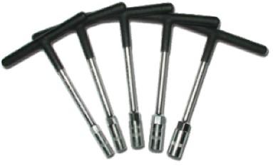 5PC SHORT / MINI T HANDLE SET, 8, 10, 12, 13, 14mm