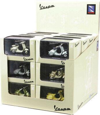 NEWRAY DIE CAST MODEL VESPA ASSORTMENT, 12 STYLES, 24 PIECES, SCALE 1:32