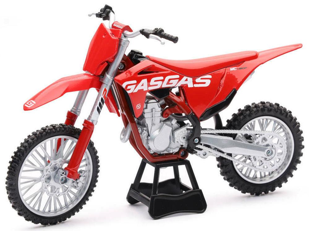 NEWRAY DIE CAST MODEL GAS GAS MC 450 F, RED, SCALE 1:12
