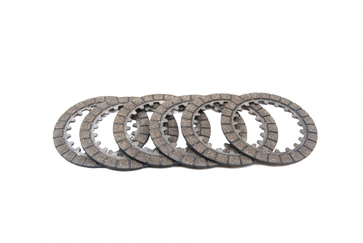 SET OF 6 CLUTCH FRICTION PLATES YAM PW80 83-06 3E5-16521-00-00 22F-16521-00-00
