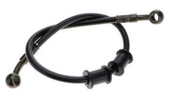 HOSE KIT UNIVERSAL 47.20" 600mm, BLACK , Hydraulic Braided Brake Hose Line