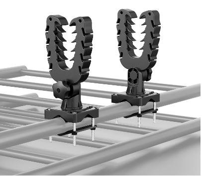 GUN RACK MOUNT HOLDER (PAIR) ATV/UTV UNIVERSAL - ROUND OR SQUARE BAR FITMENT
