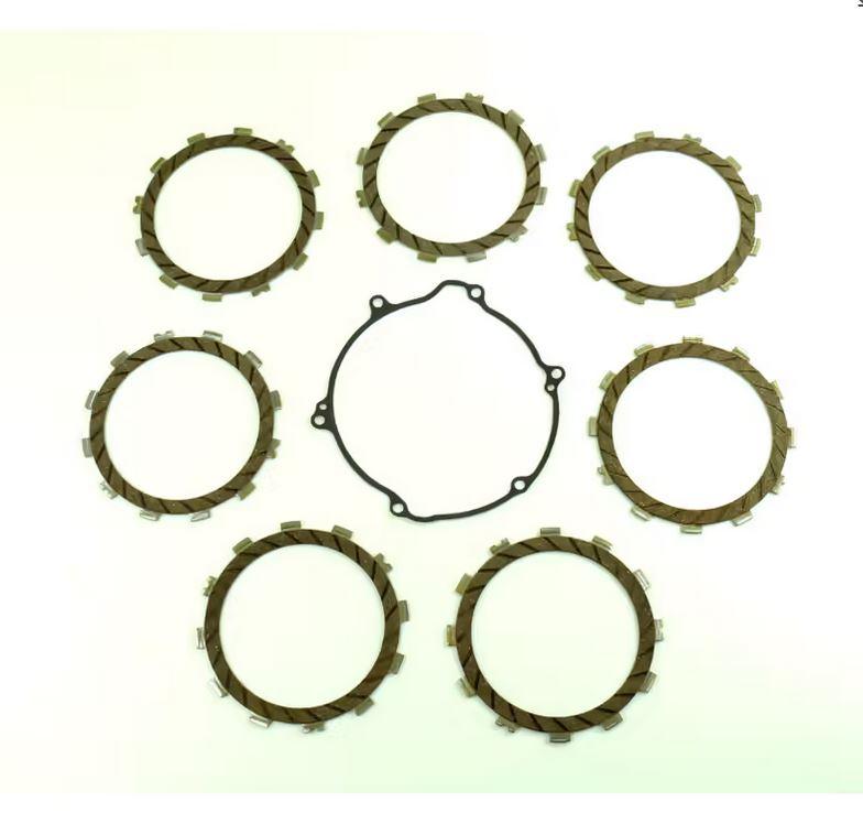CLUTCH FRICTION PLATE SET KAWA KX125 97-02, ATHENA P40230062, WITH GASKET