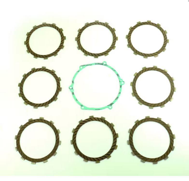 CLUTCH FRICTION PLATE SET KAWA KX250 92-93, ATHENA P40230069, WITH GASKET