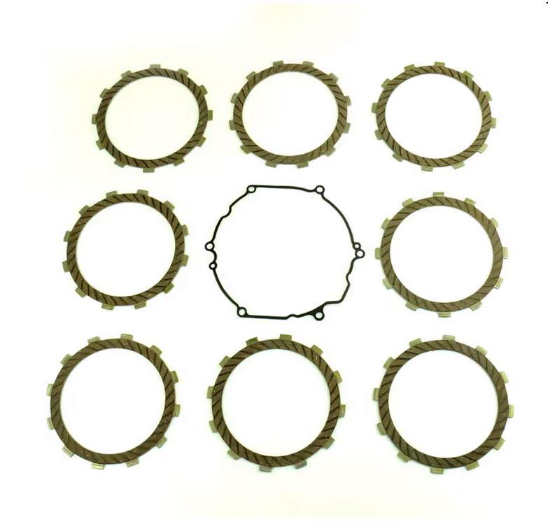 CLUTCH FRICTION PLATE SET KAWA KX250 05-08, ATHENA P40230071, WITH GASKET