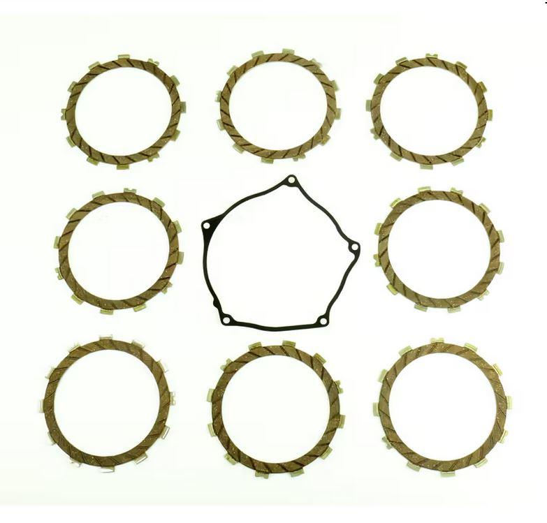 CLUTCH FRICTION PLATE SET KAWA KX250F 17-20, ATHENA P40230081, WITH GASKET