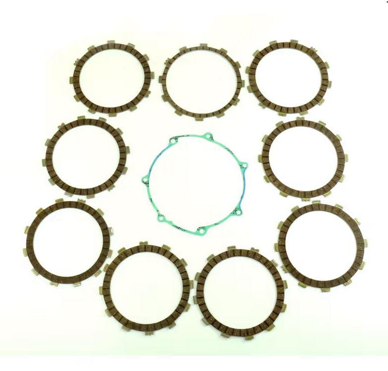 CLUTCH FRICTION PLATE SET YAMAHA WR450F 03, ATHENA P40230103, WITH GASKET