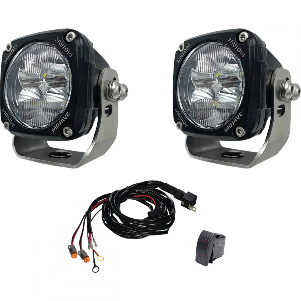 TIGER LIGHTS - MOJAVE DUAL FLUSH MOUNT 3" LED SPOT LIGHT 12/24V (KIT)