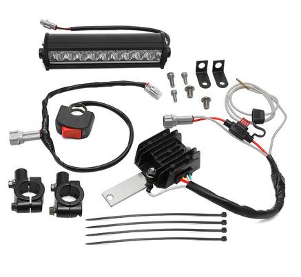 7/8" UNIVERSAL LED HEADLIGHT BAR WITH MOUNT, SWITCH, REGULATOR AND HARNESS