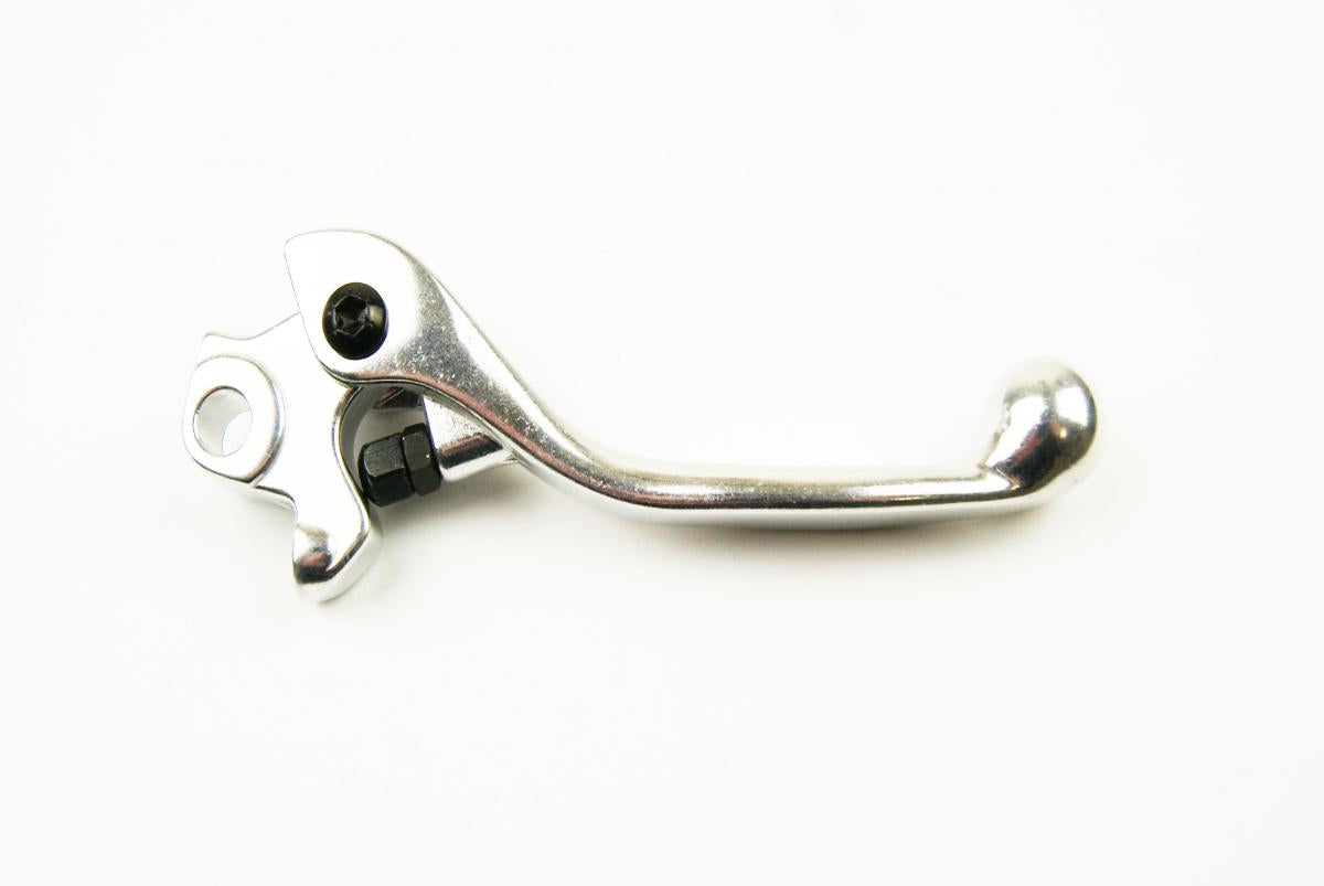 LEVER BLADE BRAKE YZ-F250 07-20, YZ125/250 08-21 FORGED SILVER SHORT ALUMINIUM